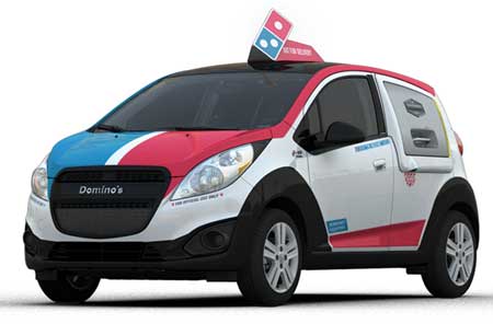 Domino’s DXP delivery vehicle