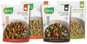 Vana green chickpeas. Photo courtesy of Vana Life Foods