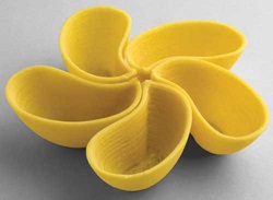 Barilla pasta shapes using 3-D printing technology