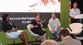 Panelists share perspectives on volunteer programs.