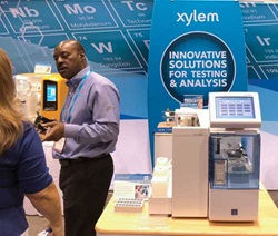 A representative for Xylem Analytics explains the advantages of the company’s line of refractometers.