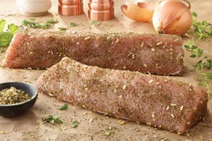 Always Tender Greek Inspired Dry Seasoned Pork Loin filets. 
