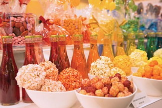 colorful snacks