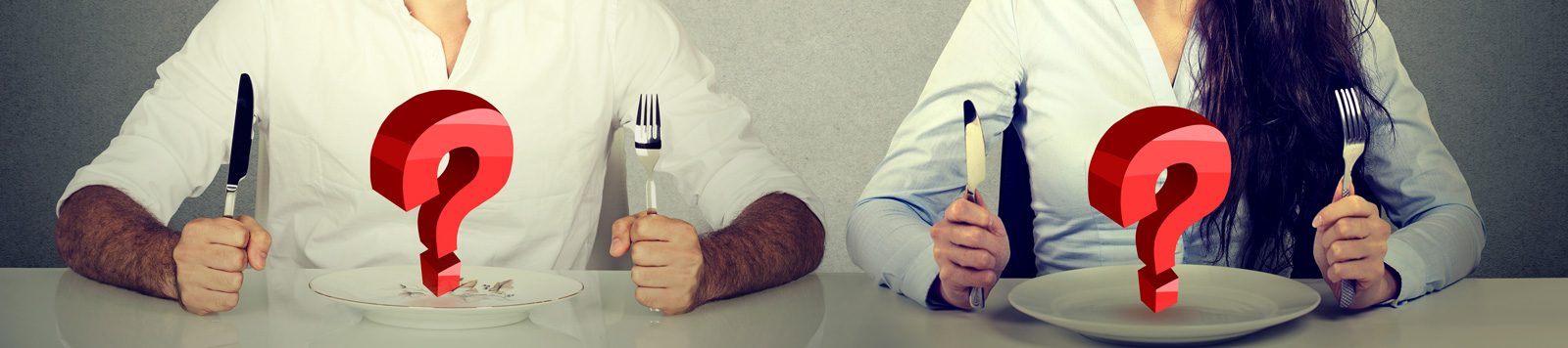 Clean Label: Woman and man making a decision