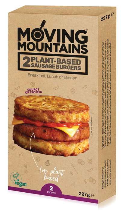 Moving Mountains Plant-Based Sausage Burger