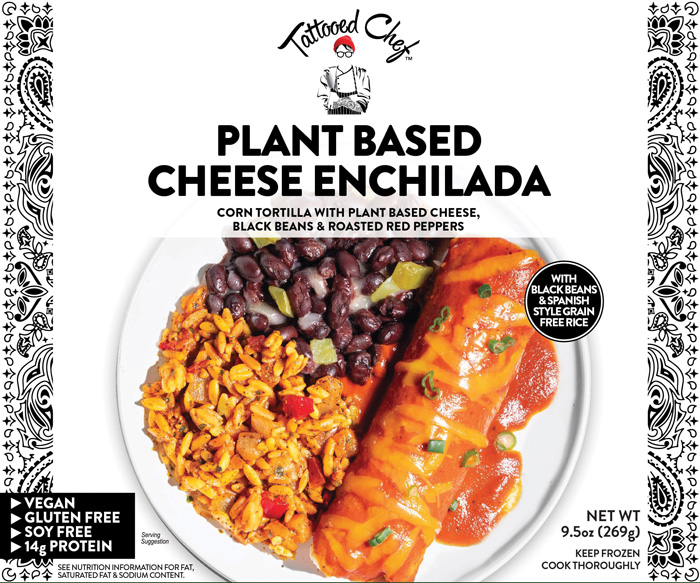 Tattooed Chef Plant Based Cheese Enchilada
