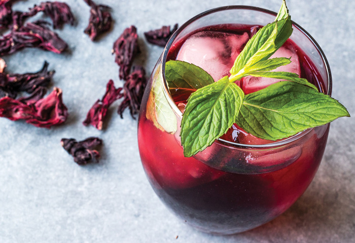 Sugar reducing ingredients and trendy flavors combine to make a healthy mocktail. 