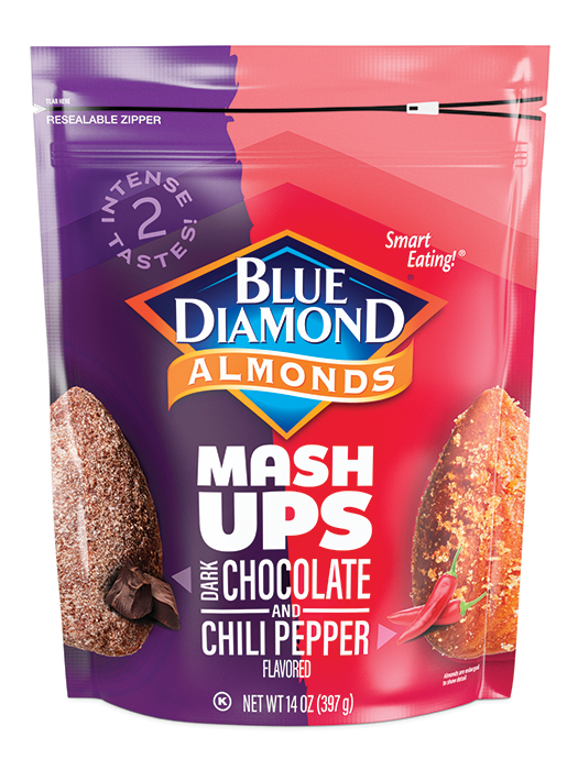 Blue Diamond Almonds Mash Ups Dark Chocolate and Chili Pepper Almonds