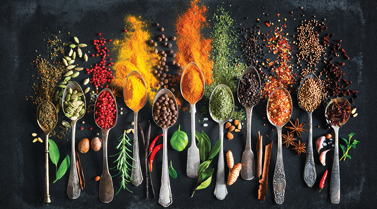 various spices; © ALEXRATHS/ISTOCK/GETTY IMAGES PLUS