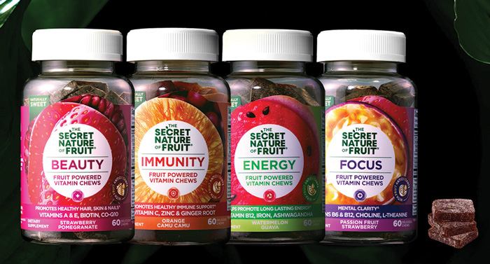 Secret Nature Fruit Powered Vitamin Chews from Dole Packaged Foods