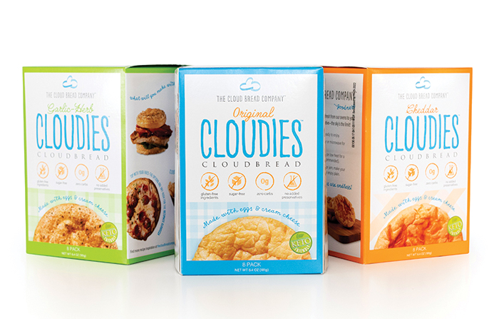 Gluten-free, keto-friendly Cloudies