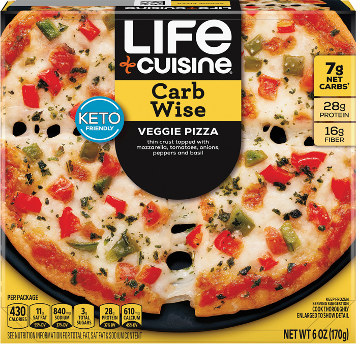 Life Cuisine Carb Wise Veggie Pizza