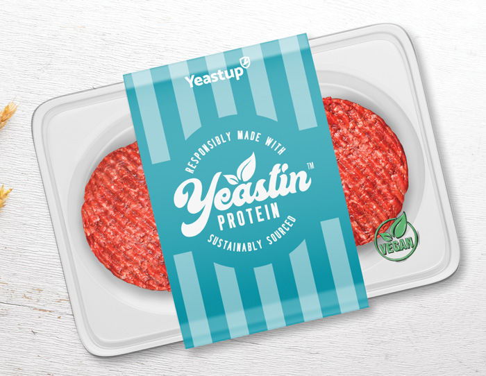 Yeastin protein burger patties
