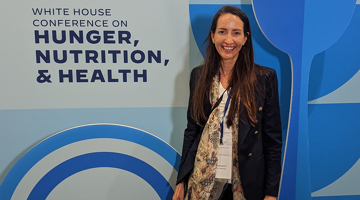 IFT Senior Director of Government Affairs and Nutrition Anna Rosales at the White House Conference on Hunger, Nutrition, and Health
