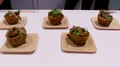 Bell Flavors & Fragrances (Booth 722): Energizing Coffee-Rubbed Chicken Cups of plantain.