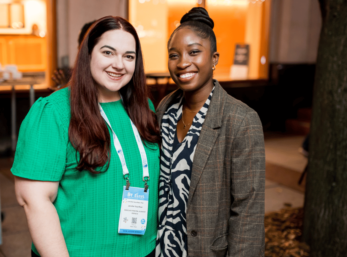 Women volunteers smiling