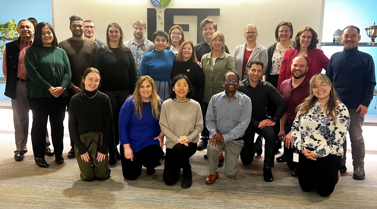 Members of AMSPAP at a winter meeting at IFT headquarters