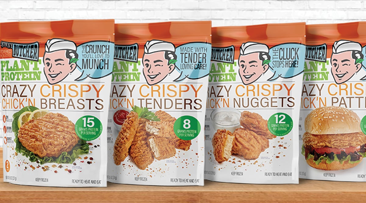 Skinny Butcher brand of plant-based chicken products