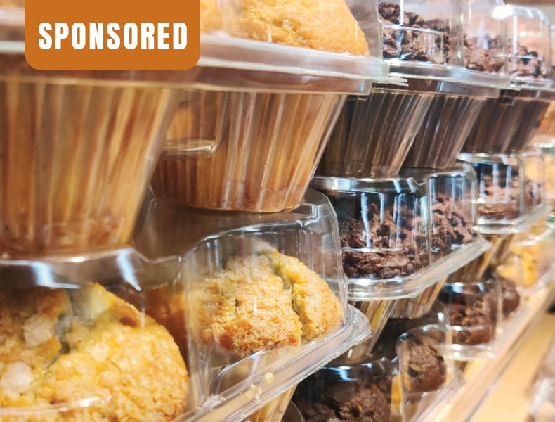 Muffins in grocery store