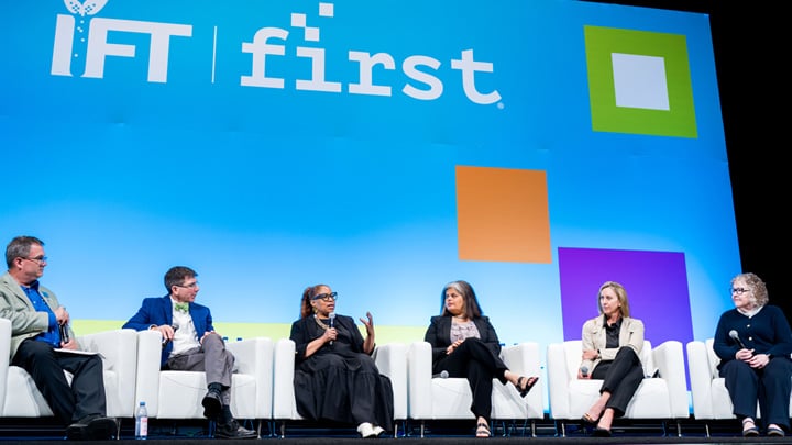 "Building Trust in Food Safety," keynote on the main stage at IFT FIRST.