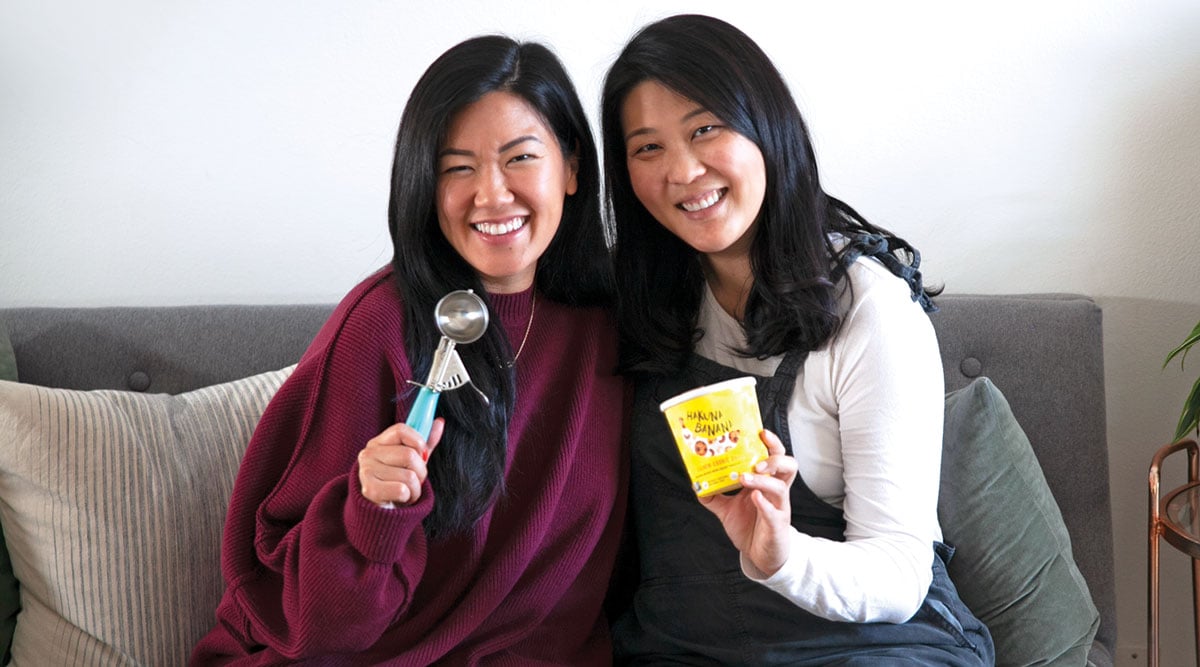 Hakuna Brands co-founders Mollie Cha (left) and Hannah Hong