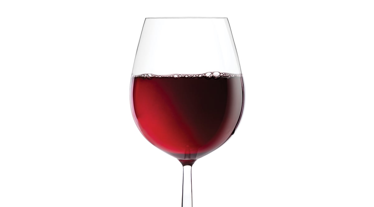 glass of red wine
