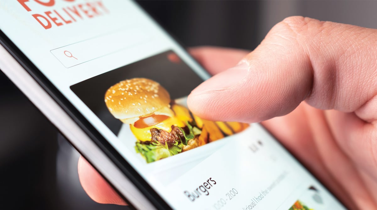food ordering on mobile phone