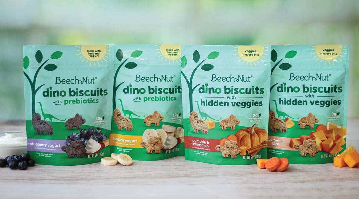Dino Biscuits with Hidden Veggies and Dino Biscuits with Prebiotics