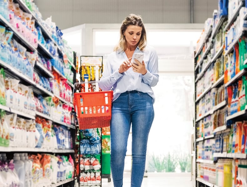 Woman shopping
