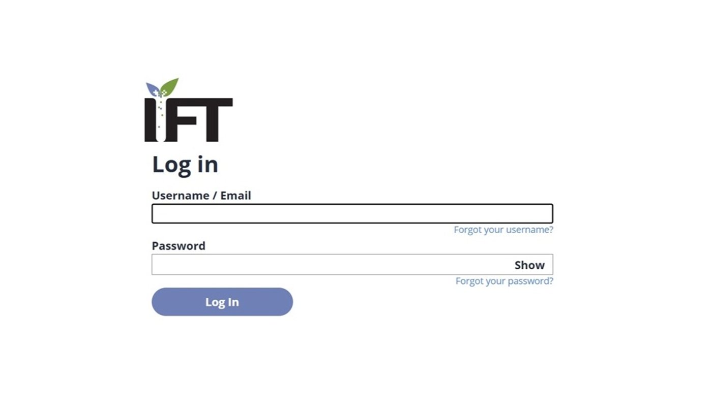 IFT login page