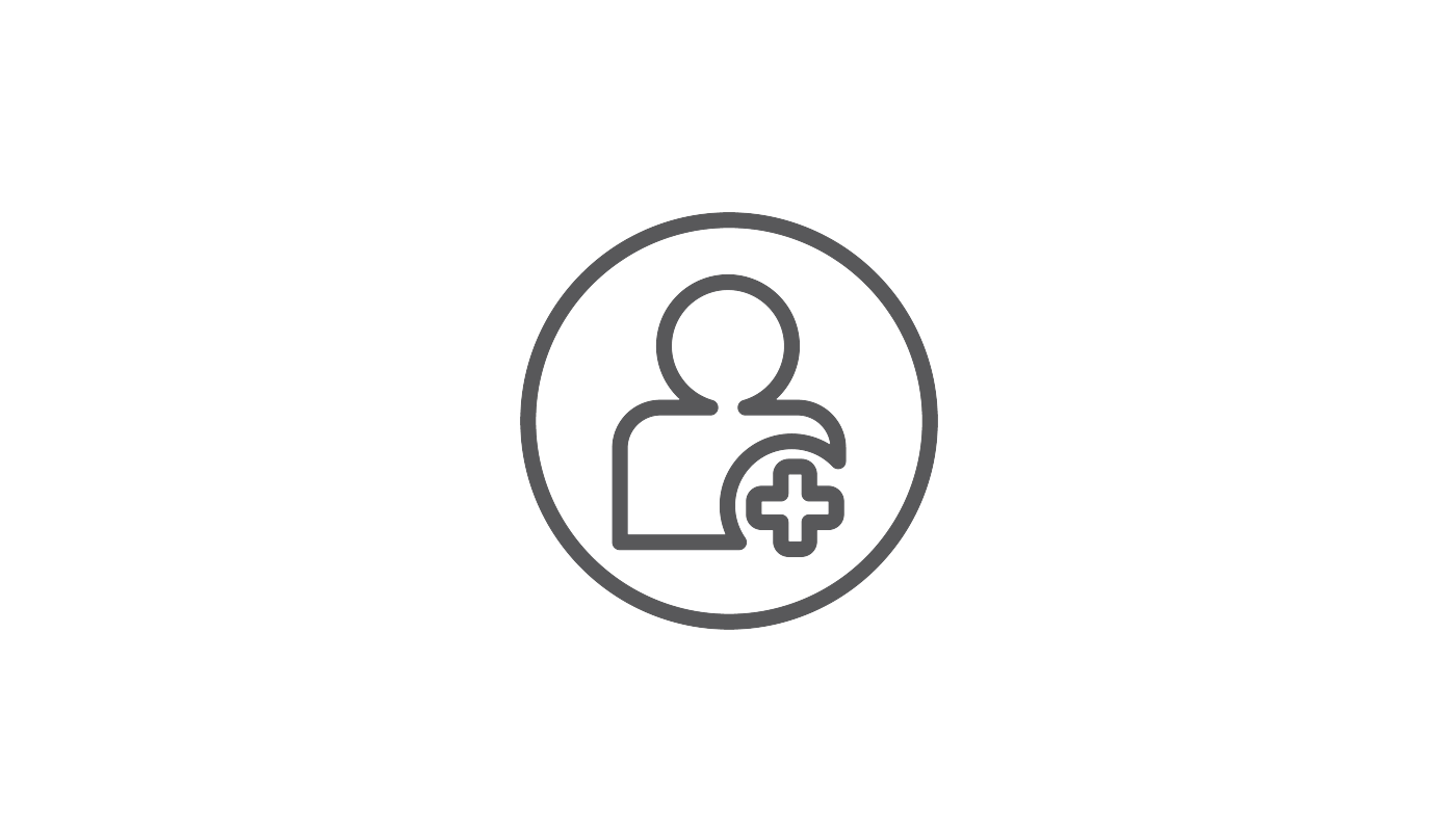 person icon with plus sign