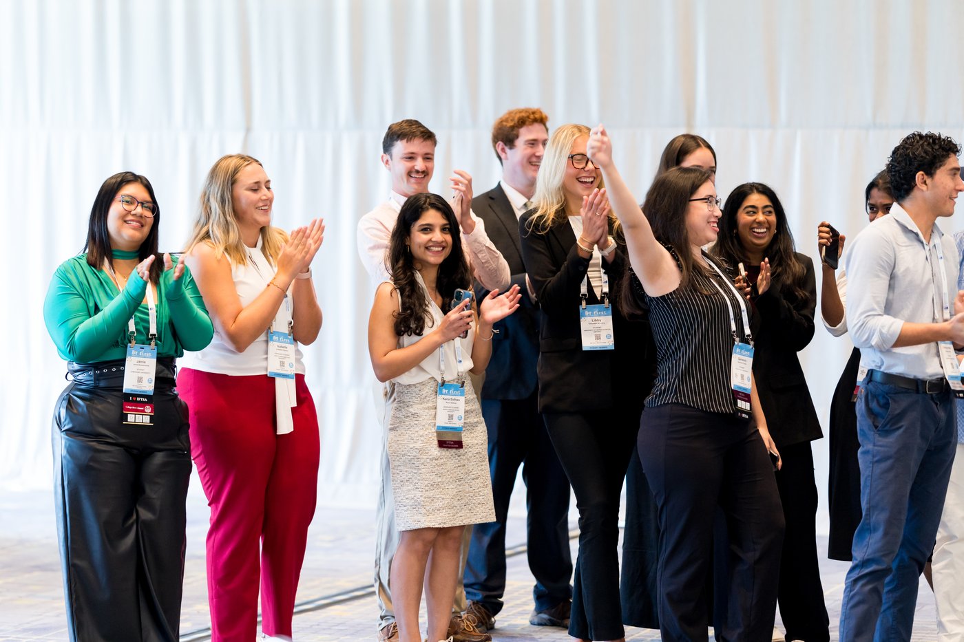 Students celebrating at IFT FIRST