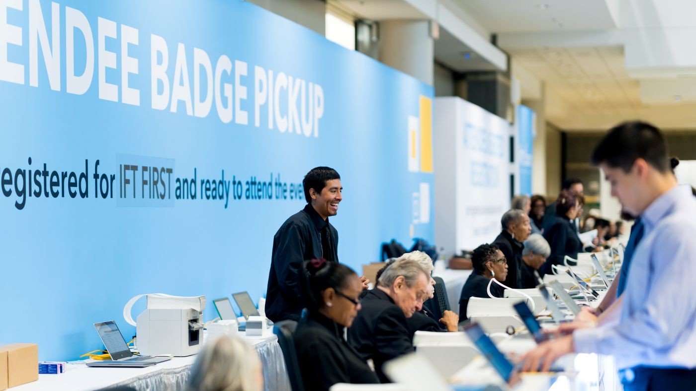 Attendee badge pickup