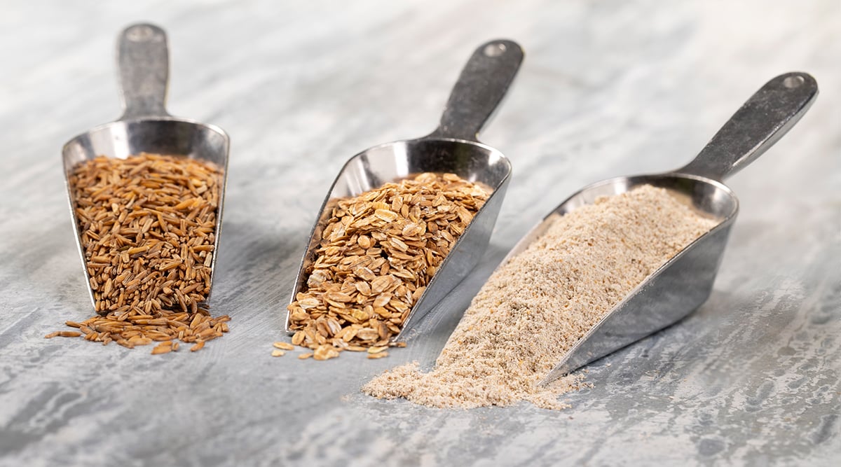 Kernza whole grain, flakes and flour