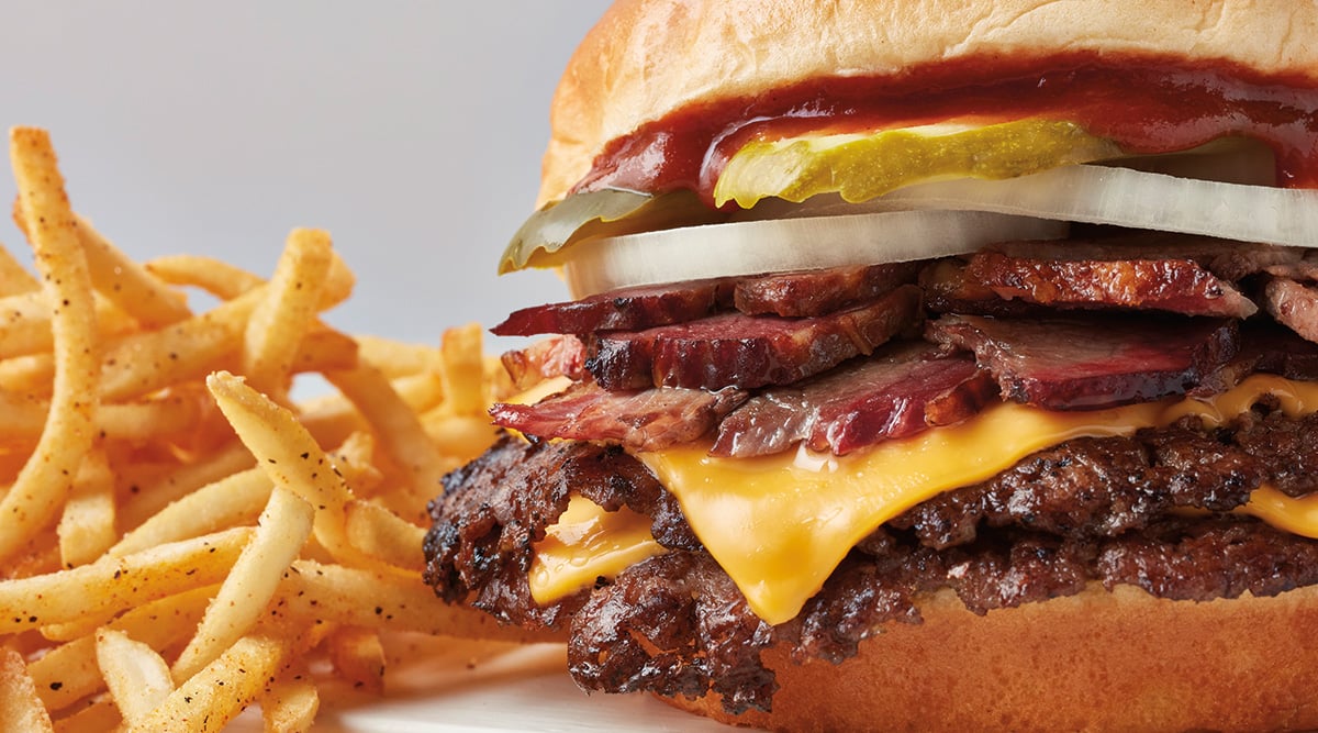 BBQ Brisket Steakburger, a limited-time offering from Freddy’s Frozen Custard & Steakburgers.