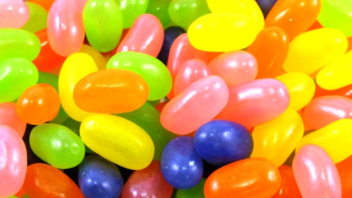 Jelly beans background.