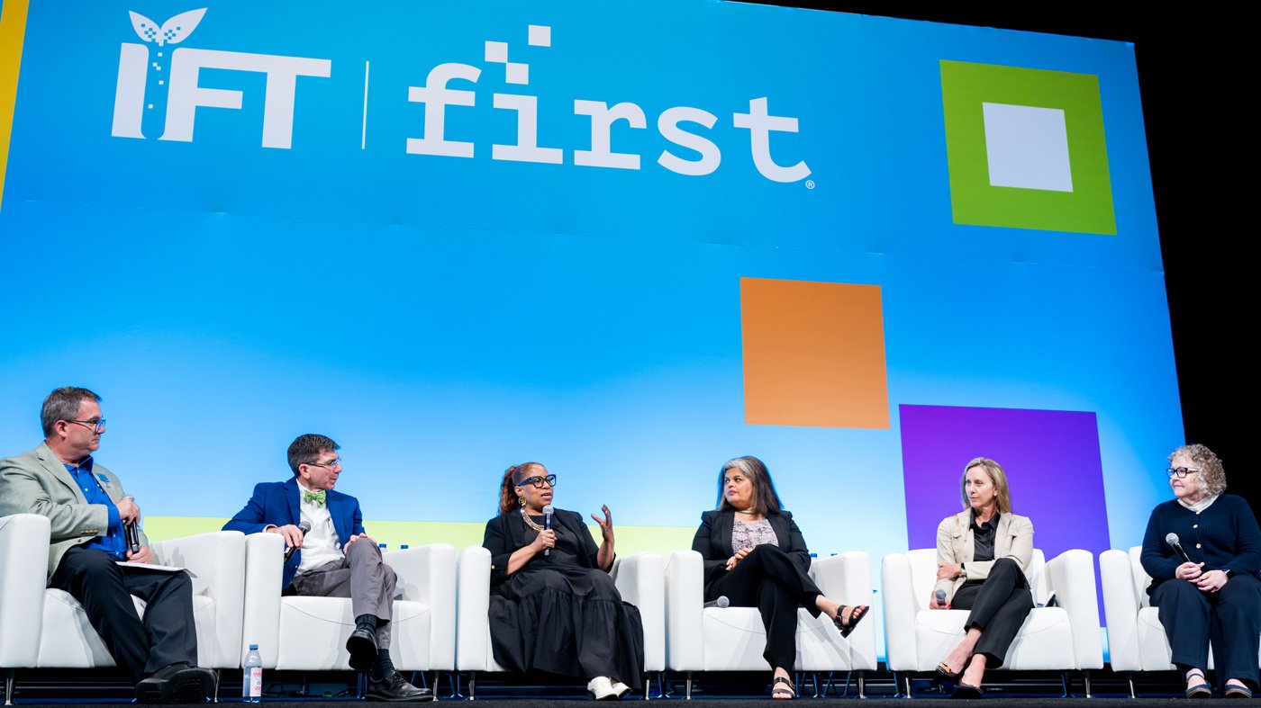 "Building Trust in Food Safety," keynote on the main stage at IFT FIRST.