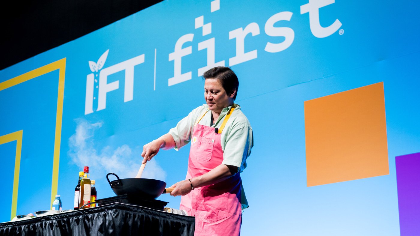 Chef and author J. Kenji López-Alt Monday during a keynote at IFT FIRST.