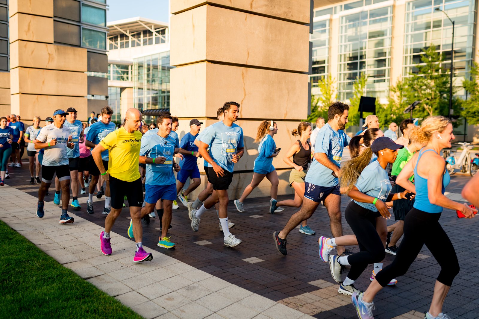 Fun Run Participants Running