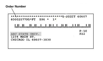 Where to find order number