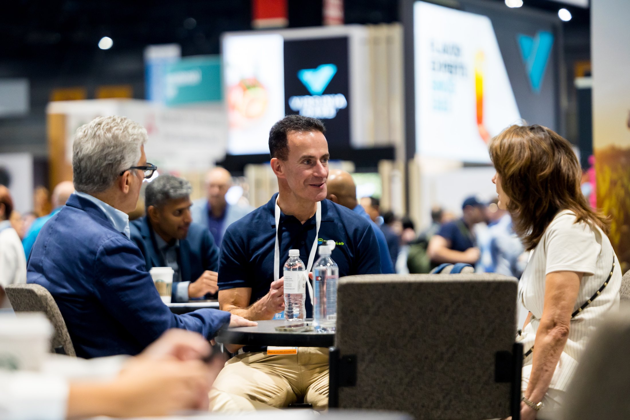 Section leaders talking at IFT FIRST