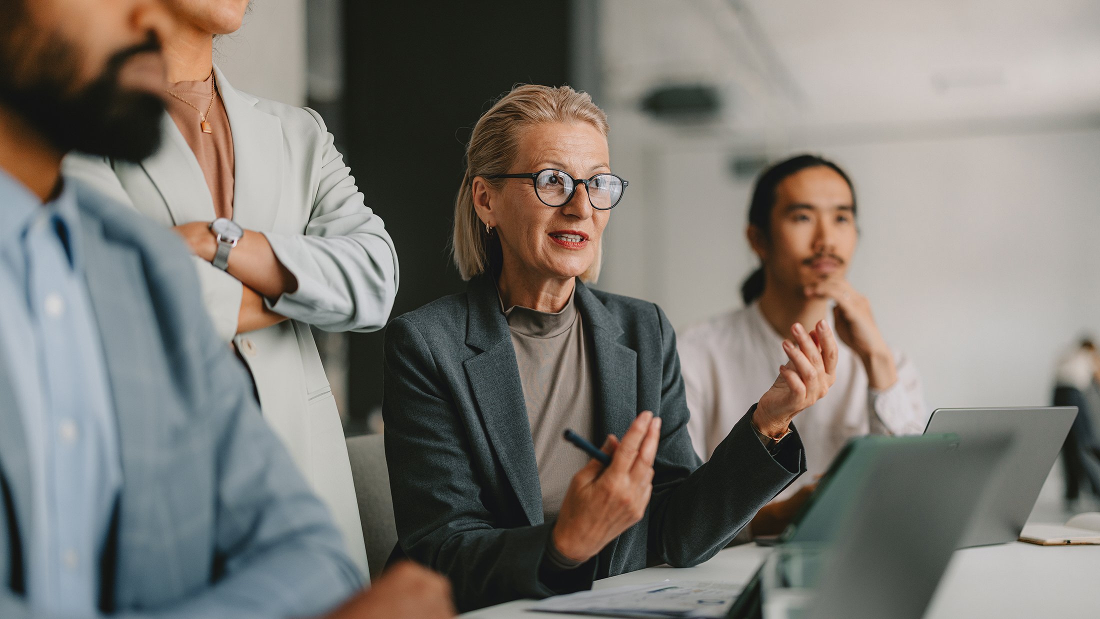 Business meeting in office