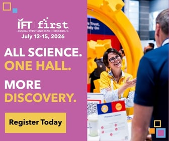 IFT FIRST 2026. All Science. One Hall. More Discovery. Register Today.
