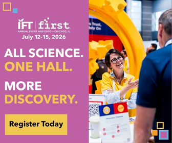 IFT FIRST 2026. All Science. One Hall. More Discovery. Register Today.