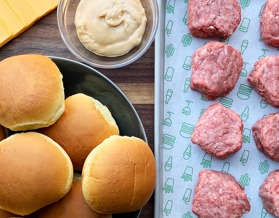 Goldbelly & Shakeshack hamburger kit