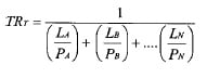 Eq 2 Calculating transmission rate from permeability data