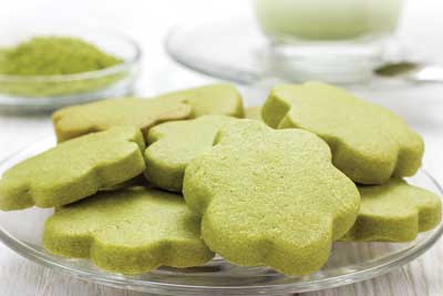 Matcha green tea cookies