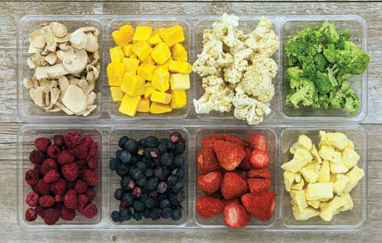 Vegetables and fruits