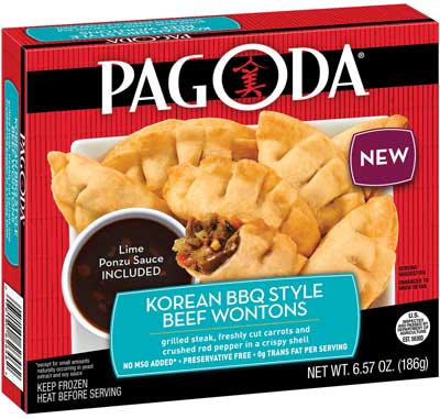 Korean BBQ Style Beef Wontons