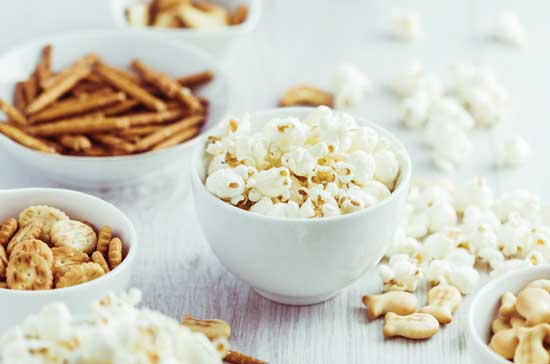 Popcorn and snacks